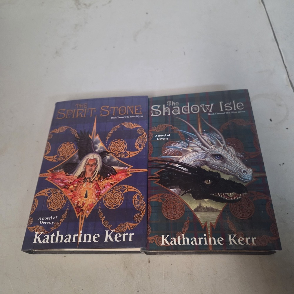 Katharine Kerr Silver Wyrm Series Lot 2 Spirit Stone Shadow Isle 1st Print HC